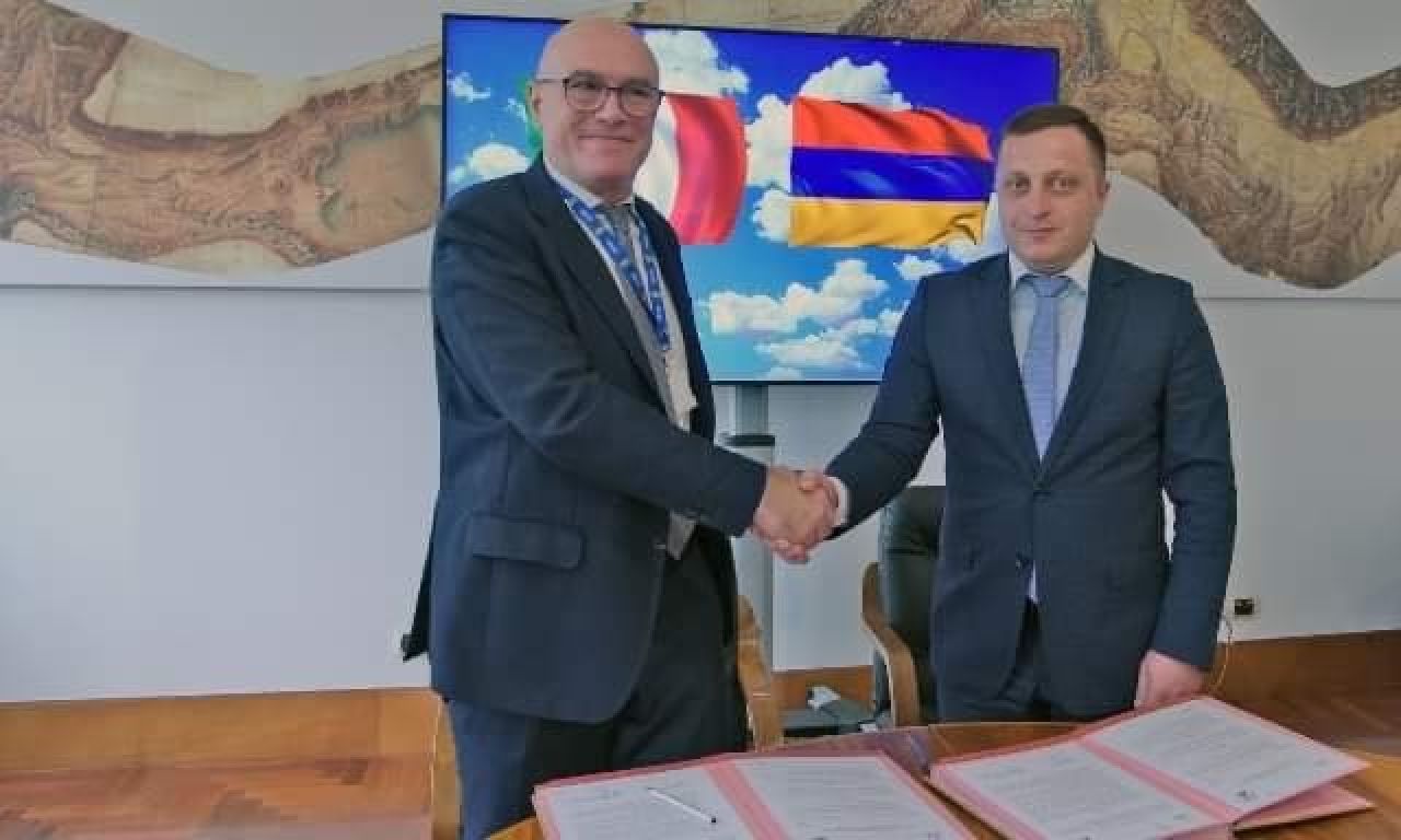 Հայաստանի եւ Իտալիայի միջեւ ստորագրվել է ճանապարհային ենթակառուցվածքների ոլորտում համագործակցության հուշագիր