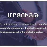 Մեկնարկում է նորարար ծրագիր՝ առանց ֆինանսական սահմանափակման, ցանկացած կազմակերպության և մասնագիտության տեր անձանց համար