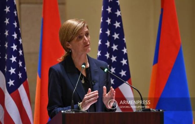 У вас есть дружественный и надежный партнер в лице США: Саманта Пауэр армянскому народу и Армении