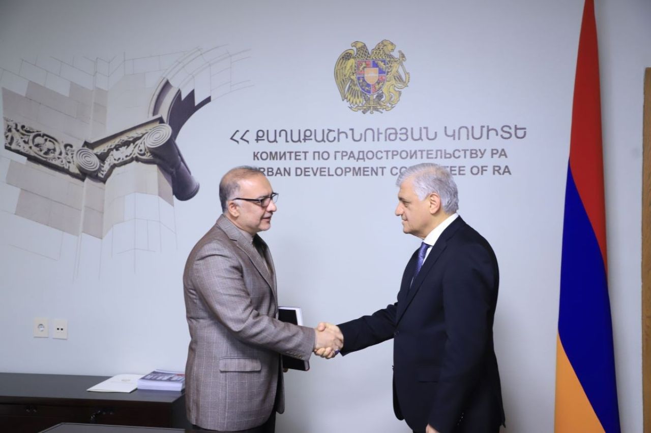 Քաղաքաշինության կոմիտեի նախագահը հանդիպել է Հայաստանում Իրանի Իսլամական Հանրապետության դեսպանին