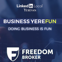 Freedom Broker Armenia-ն միջազգային ընկերությունների բաժնետոմսեր կնվիրի Business YereFun միջոցառման հաղթողներին