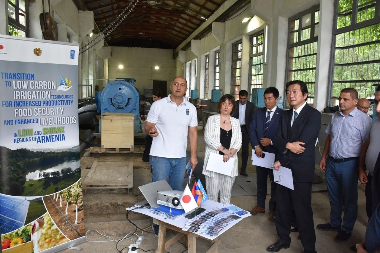 Ambassador of Japan to Armenia, accompanied by Natia Natsvlishvili, UNDP Resident Representative in Armenia, visited the Ayrum-Chochkan