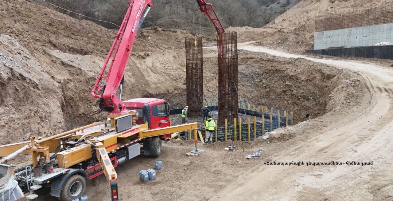 Հյուսիս-հարավի Քաջարան-Ագարակ 32կմ ճանապարհահատվածի կառուցման աշխատանքներն ընթացքի մեջ են