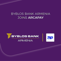 Byblos Bank Armenia joins the ArcaPay system