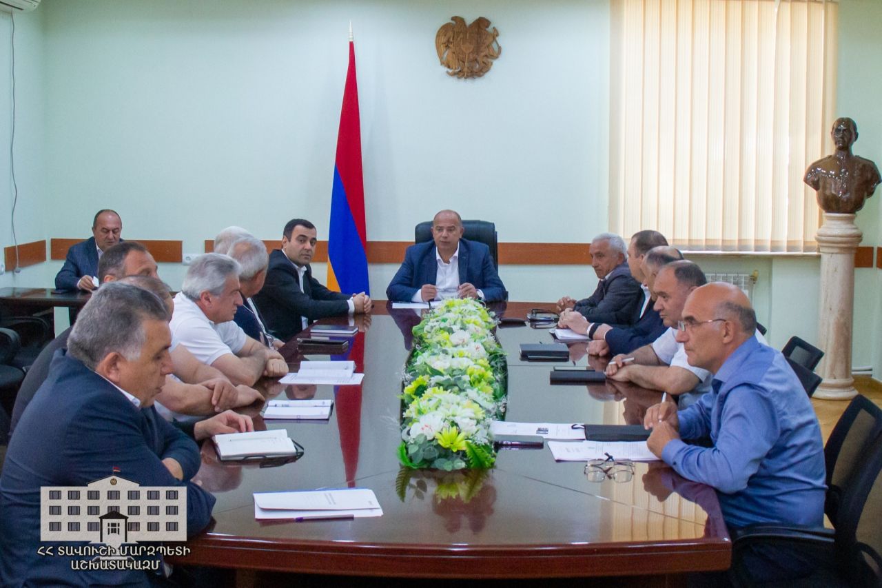 Տավուշի մարզում կայացել է հերթական աշխատանքային խորհրդակցությունը