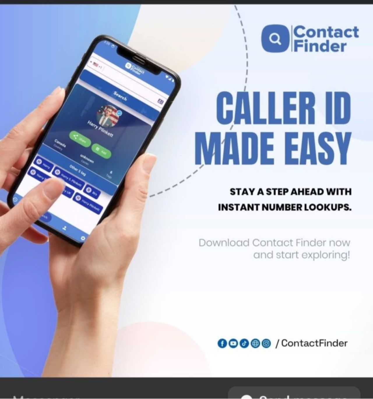 Գրիգոր Տոնոյան. Contact Finder ֆեյսբուքյան էջը ունի մեկ ադմինիստրատոր, որը մեր հարևան երկրից է