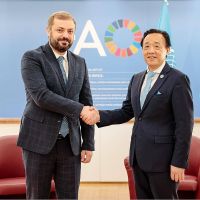 Գևորգ Պապոյանը հանդիպել է ՄԱԿ-ի Պարենի և գյուղատնտեսության կազմակերպության գլխավոր տնօրեն Չու Դոնյուի հետ
