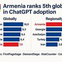 Հայաստանը ChatGPT-ի օգտագործմամբ համաշխարհային առաջատարներից է