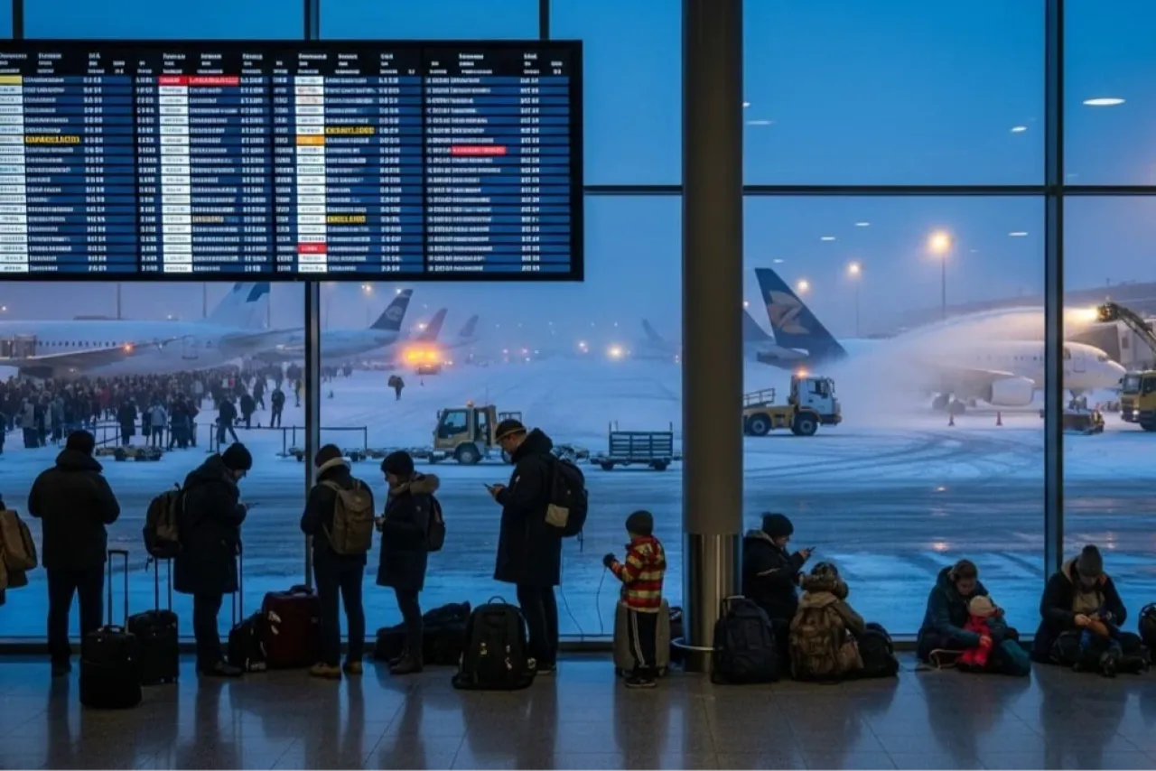 Եվրոպայի մի քանի օդանավակայաններ դադարեցրել են աշխատանքը անբարենպաստ եղանակի պատճառով