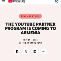 Հայաստանում կսկսի աշխատել YouTube-ի դրամայնացումը՝ մոնետիզացիան