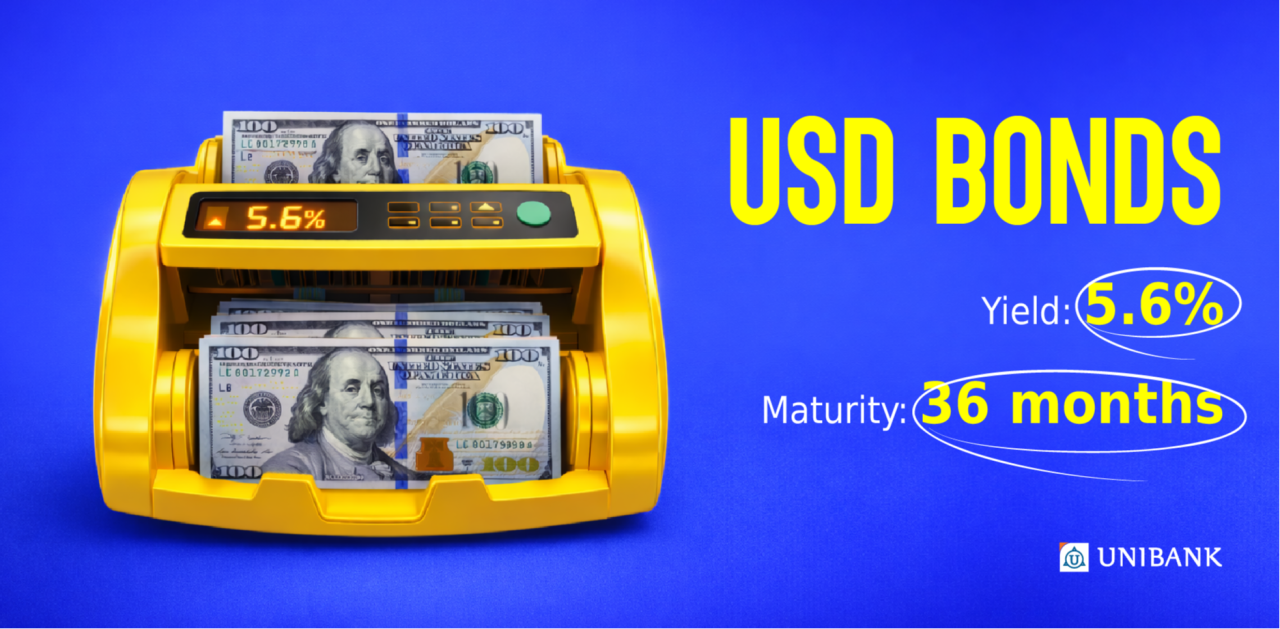 Unibank issues USD bonds with a 5.6% yield