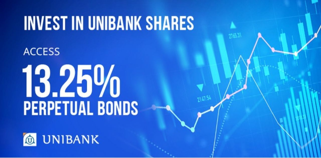 Unibank issues perpetual bonds with a 13.25% annual yield for shareholders