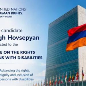 Հայաստանի թեկնածուն ընտրվել է ՄԱԿ-ի Հաշմանդամություն ունեցող անձանց հանձնաժողովի անդամ