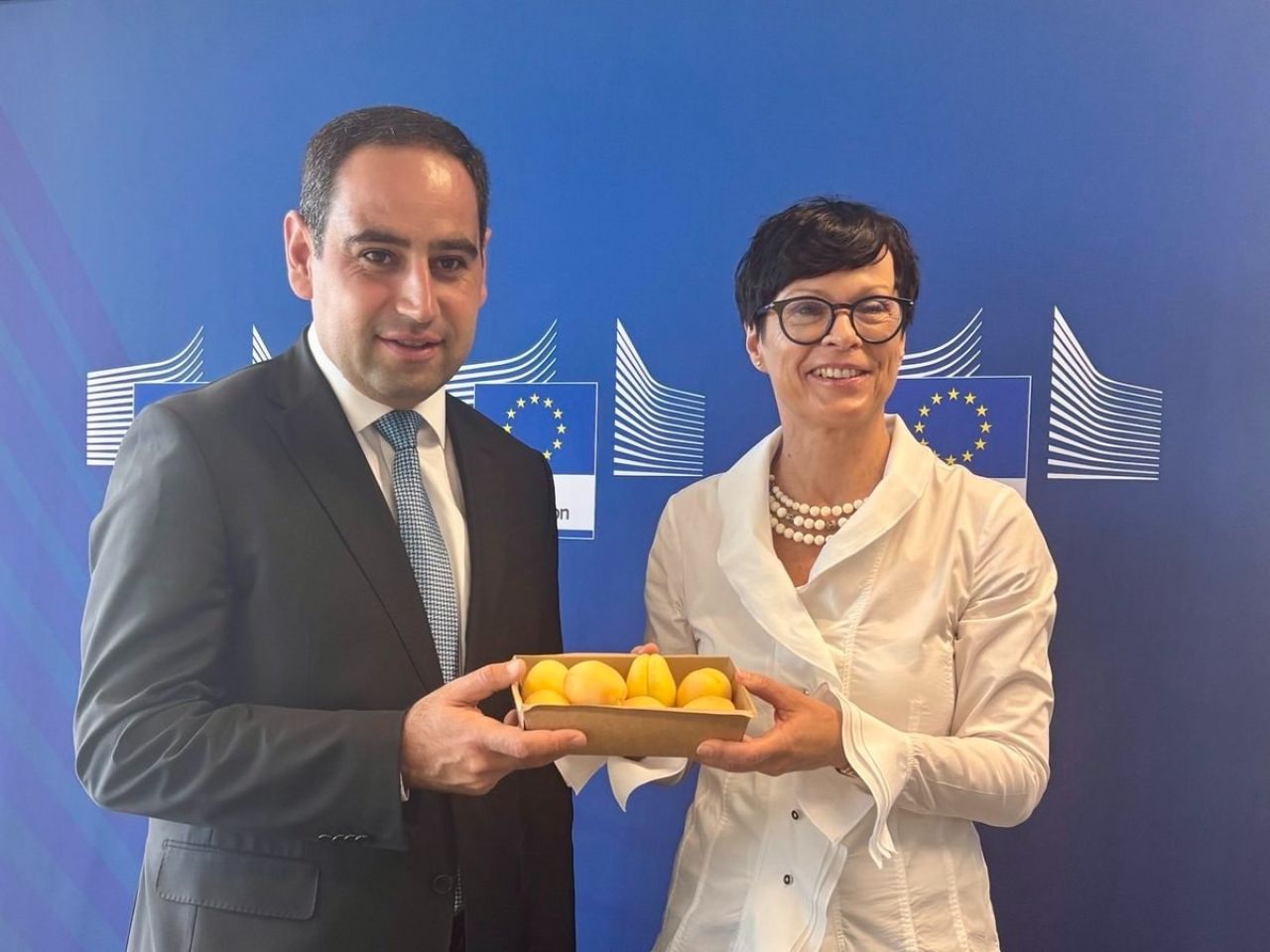 Հայկական ծիրանի առաջին խորհրդանշական խմբաքանակը ժամանել է ԵՄ. Մարթա Կոս