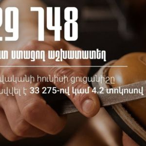 2026-ի հունիսի եկամուտ ստացող աշխատատեղերի թիվը կազմել է 829 748՝ նախորդ տարվա նույն ամսվա ցուցանիշը գերազանցելով 33 275-ով. ՊԵԿ