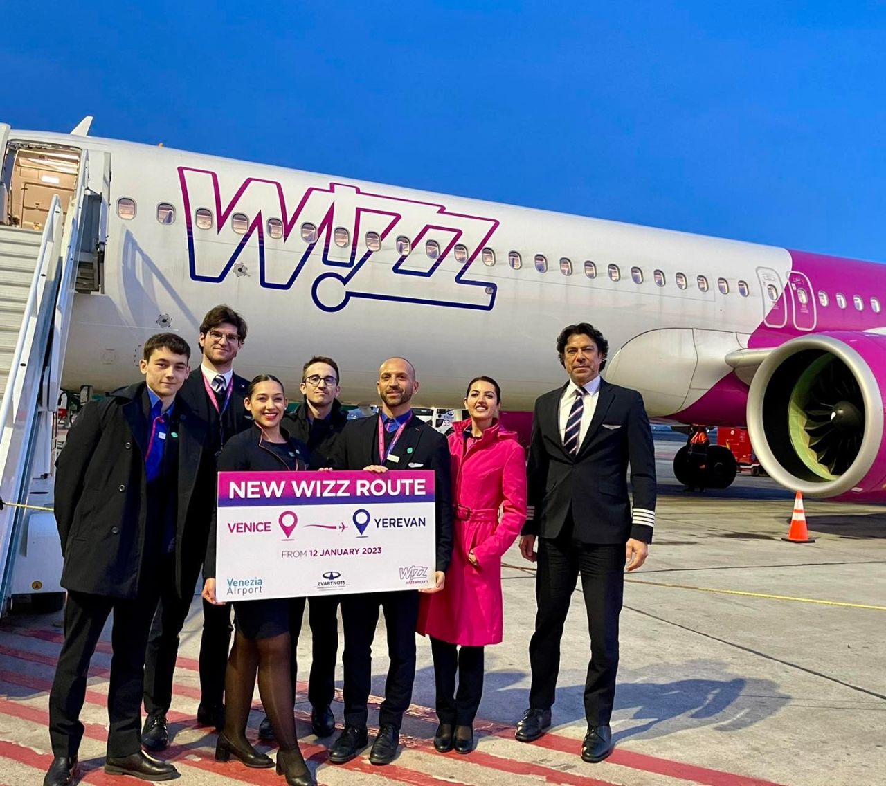 Մեկնարկել են Wizz Air ավիաընկերության Վենետիկ-Երևան- Վենետիկ երթուղով չվերթերը