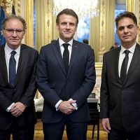 Ֆրանսիայի նախագահը Արա Թորանյանի և Մուրադ Փափազյանի հետ քննարկել է Լաչինի միջանցքի փակման հետևանքով Արցախում ստեղծված իրավիճակը
