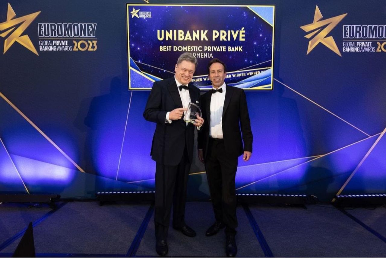 Յունիբանկ Privé-ն Euromoney-ի կողմից ճանաչվել է Հայաստանի լավագույն private բանկ